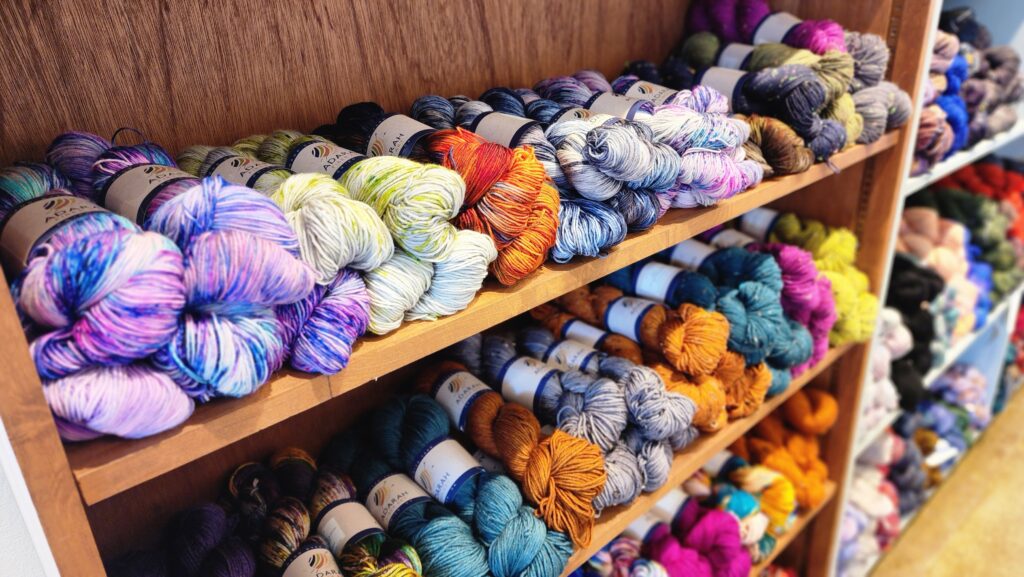 Adarah yarn on shelf